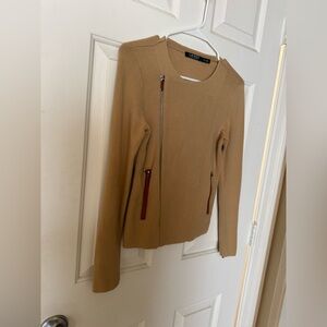 Ralph Lauren Zip-Up Moto Sweater XS